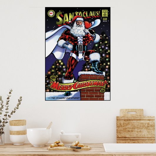 Poster Super Père Noël (Cuisine)