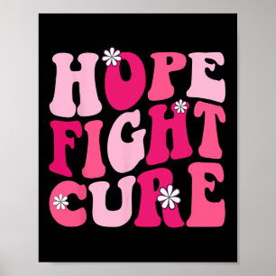 Poster Super Pink Hope Lutte contre le cancer du sein gué