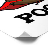 Poster Super Power Funny Super Hero Poop Pun (Coin)