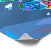 Poster Super rayonne skateboard coloré (Coin)