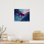 Poster Super rayonne skateboard coloré (Cuisine)