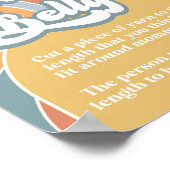 Poster Super Retro Quelle est la taille de maman's Belly  (Coin)