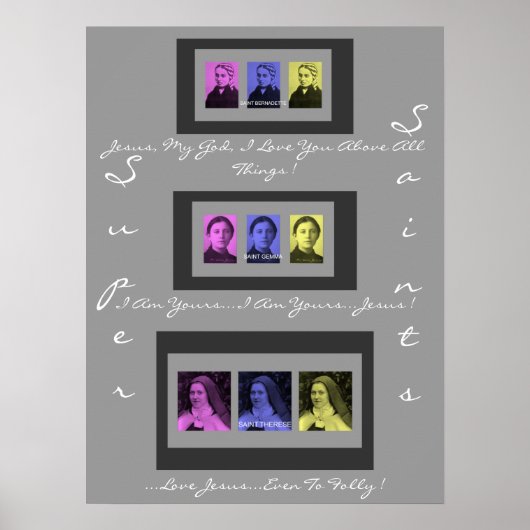 POSTER SUPER SAINTS (Devant)