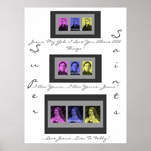 POSTER SUPER SAINTS (Devant)