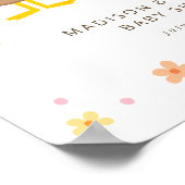 Poster Super simple | 5 Petits canards Baby shower fille (Coin)