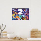 Poster Super Simple Caractères Festive Anniversaire (Cuisine)