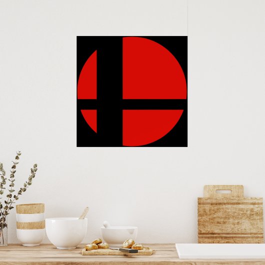 Poster Super Smash Bros (Cuisine)
