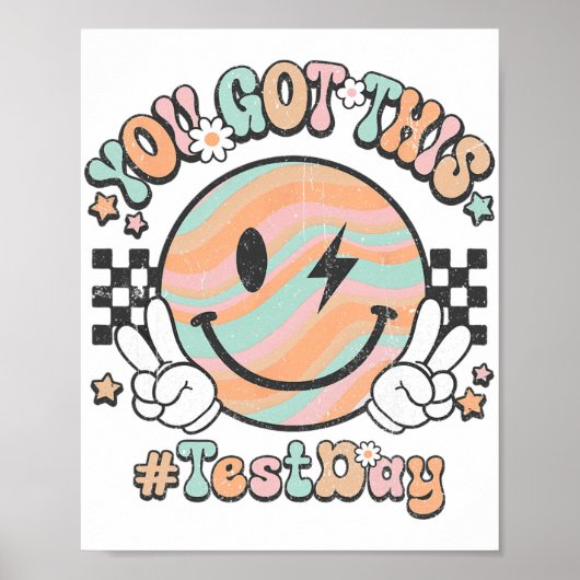 Poster Super Sourire Visage Ce Vous Avez Rock Jour De Tes (Devant)