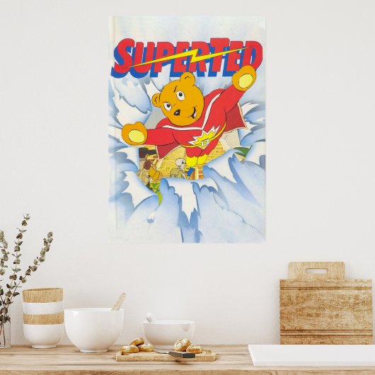 Poster SUPER TED superposé (Cuisine)