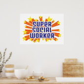 Poster Super travailleur social (Cuisine)