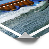 Poster Super voilier en haute mer (Coin)