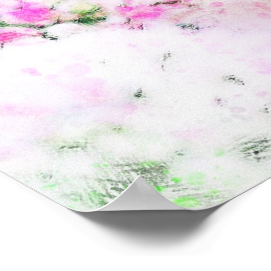 Poster Superbe aquarelle de colibri (Coin)