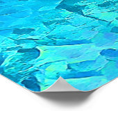 Poster Superbe aquarelle Tropical Ocean Theme Design (Coin)