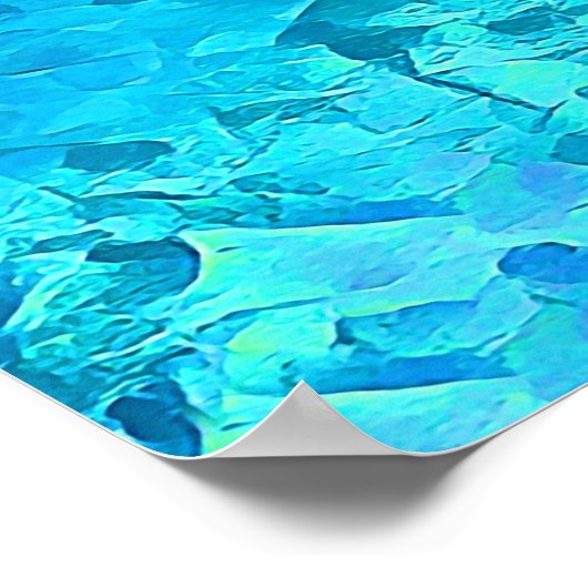 Poster Superbe aquarelle Tropical Ocean Theme Design (Coin)