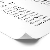 Poster Superbe Baie de Mariage floral (Coin)