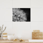 Poster Superbe boume de pustère en noir et blanc (Cuisine)