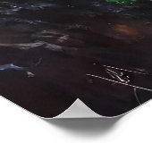 Poster Superbe cascade dans la forêt | Art AI (Coin)