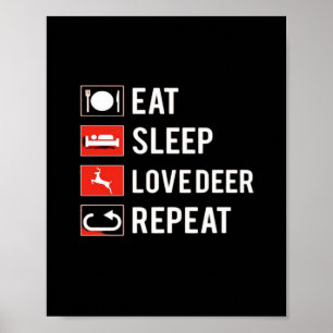 Poster Superbe conception moderne pour amoureux de cerfs