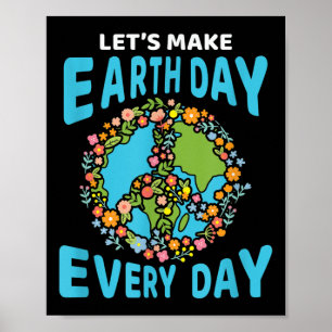 Poster Superbe Globe terrestre Jour de la Terre Protectio