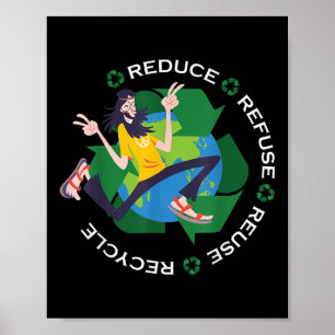 Poster Superbe Globe terrestre Jour de la Terre Protectio
