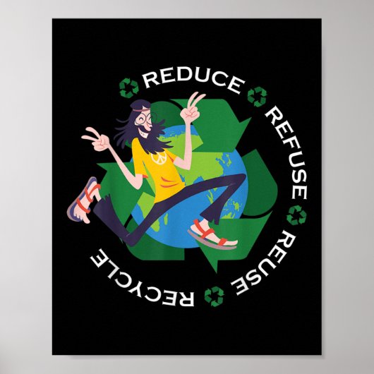 Poster Superbe Globe terrestre Jour de la Terre Protectio (Devant)