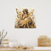 Poster Superbe Imaginaire Jaune Fée (Cuisine)