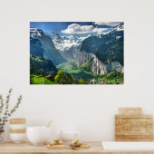 Poster Superbe Suisse Alpes Canvas Art (Cuisine)