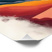 Poster Superbe thème de l'affiche spatiale avec paysage (Coin)