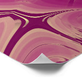 Poster Superbes teintes violettes de fleurs exotiques (Coin)