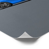 Poster Supercar 720S - Bleu (Coin)