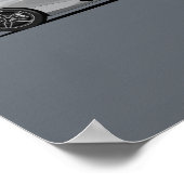 Poster Supercar 720S - Lame Argent (Coin)