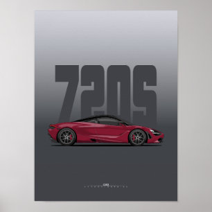 Poster Supercar 720S - Memphis Red