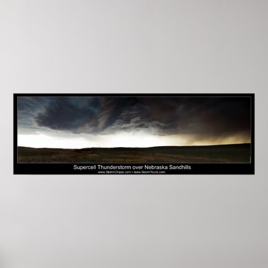 Poster Supercell over Nebraska Sandhills (Devant)