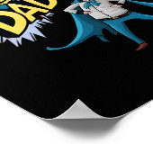 Poster Superdad Funny Superhero Papa Présente Le Costume (Coin)