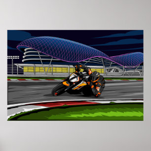 Poster SuperDuke on the race track