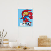 Poster Superfille Adorable en Position (Cuisine)