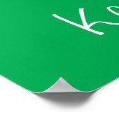 Poster Supergirl Floral Peace Heart Graphisme (Coin)