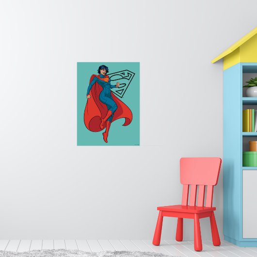 Poster Supergirl Hovering en costume bleu (Pépinière 1)