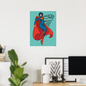 Poster Supergirl Hovering en costume bleu (Bureau à domicile)