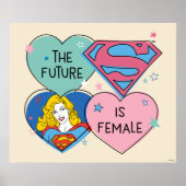 Poster Supergirl "L'avenir est féminin" (Devant)