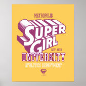 Poster Supergirl Metropolis University Athletics Départem (Devant)