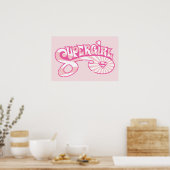 Poster Supergirl Pink Logo Star Burst (Cuisine)