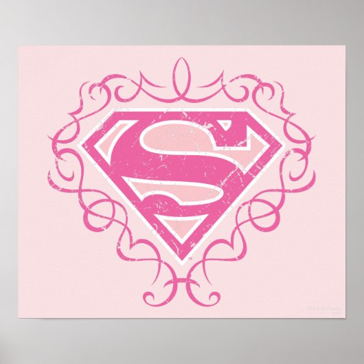 Poster Supergirl Pink Stripes (Devant)