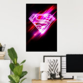 Poster Supergirl rose (Bureau à domicile)