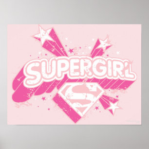 Poster Supergirl Stars et Logo