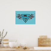 Poster Supergirl Tribal Pattern Logo (Cuisine)