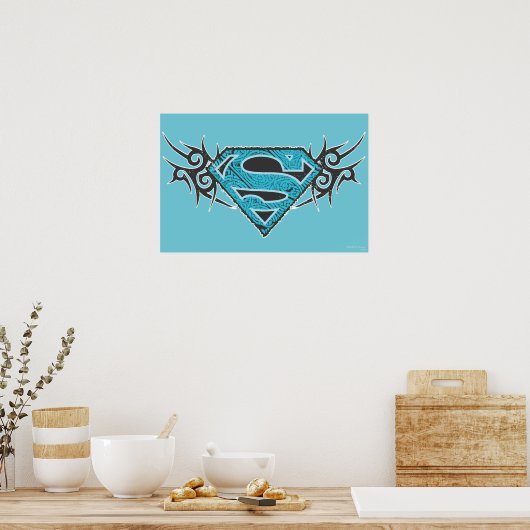 Poster Supergirl Tribal Pattern Logo (Cuisine)