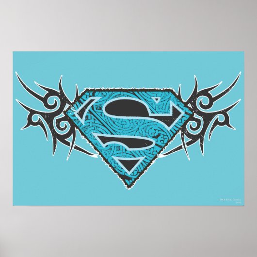 Poster Supergirl Tribal Pattern Logo (Devant)