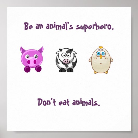 Poster Superhero animal (Devant)