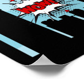 Poster Superhero Comic Anniversaire de la fête (Coin)